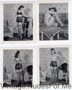 Four Polaroids – Vintage nude MILF