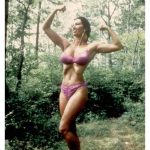 Kellie in pink bikini