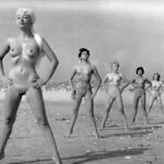Pamela Green and four unknown nude models
